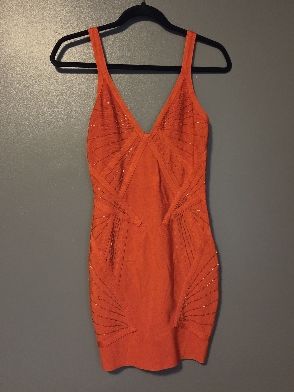 Sleeveless V-Neck Bodycon Dress